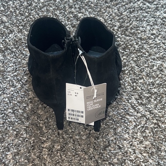 H&M heel Real Suede cuir velours Size 9.5 - Picture 3 of 5